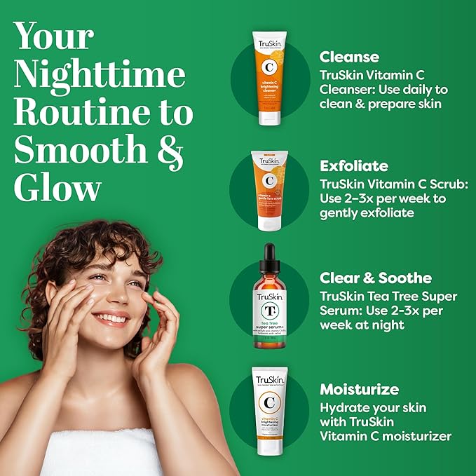 TruSkin Tea Tree Acne Serum with Salicylic Acid & Retinol, 1 fl oz