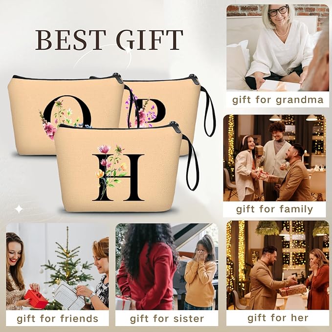 Birthday Inspirational Bridesmaid Proposal Team Small Gifts for Women Mom Aunt Teacher Sister Coworkers Makeup Cosmetic Bag Travel with Mirror Mothers Day Christmas Graduation H