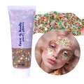 DAGEDA Christmas Body Glitter Gel,Sparkly Face Hair Glitter Makeup