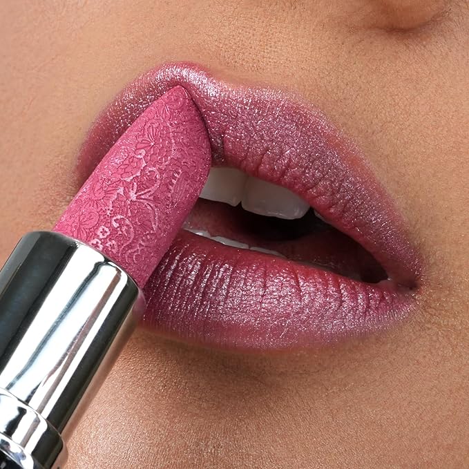 Anglicolor Metallic Pink Lipstick,High Impact Lipcolor Moisturising Creamy Formula Smooth and Non-Sticky,Frosted Light Pink Lipstick For Women,Girls,Full-Coverage Lip Color(11 HIP & HIPPIE, 4g)