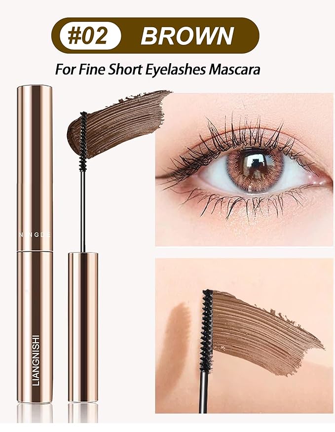 Brown Mascara for Fine Short Lash & Older Women & Mulit-layered Lashes