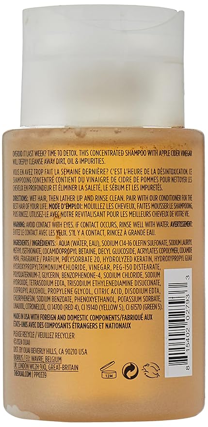 OUAI Detox Shampoo Travel Size - Clarifying Shampoo (3 oz)