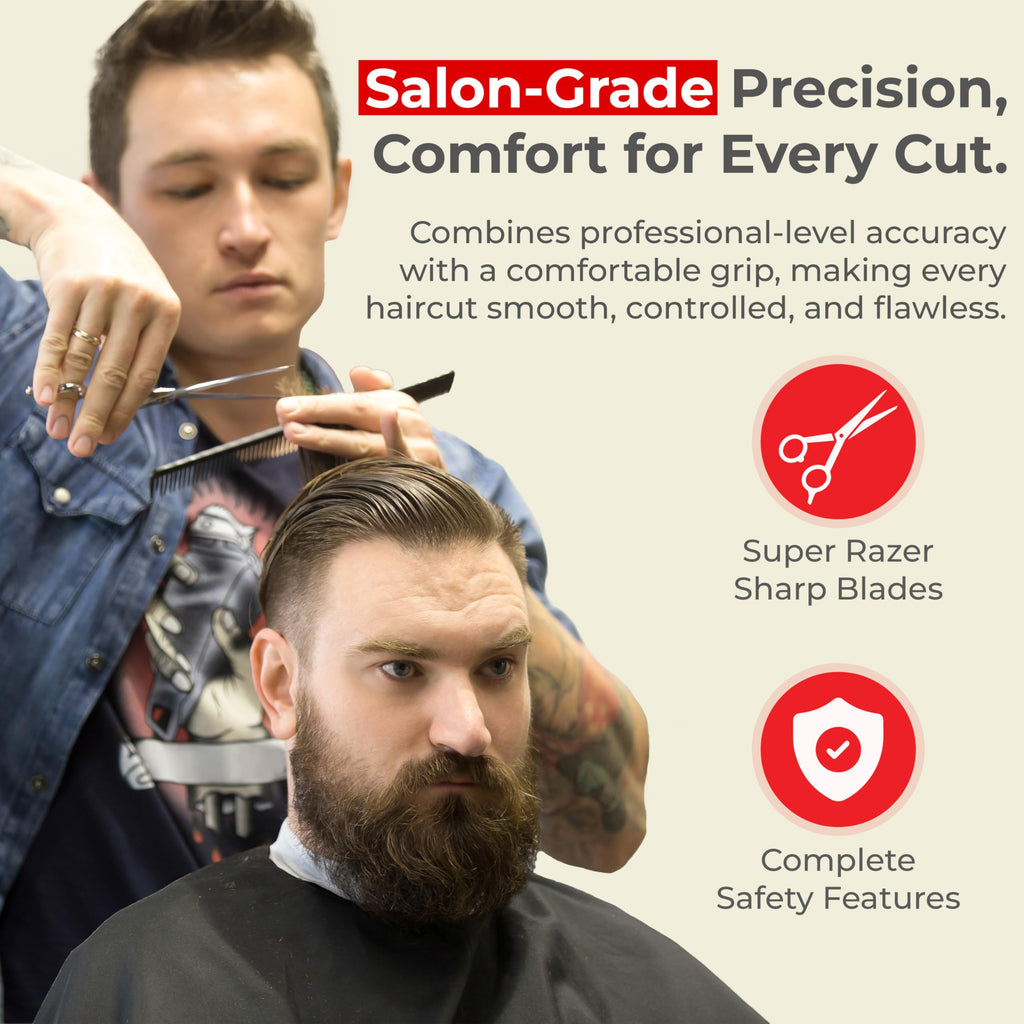 Suvorna 5.5″ Professional Hair Cutting Scissors - Razor Edge Barber Scissors for Hair Cutting - 5.5" Japanese Steel Hair Cutting Shears for Professionals and Homeuse - Hair Shears for Women & Men