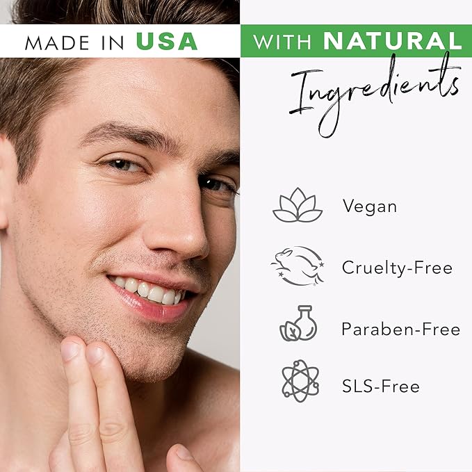 Facial Scrub Exfoliator - USA Made with Natural & Organic Ingredients