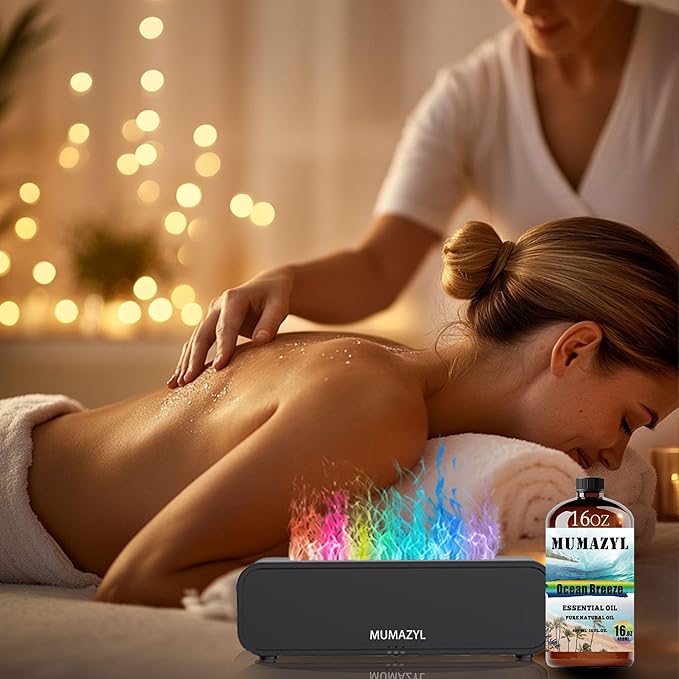 Ocean Breeze Essential Oil, Ocean Breeze Oil 16 Fl Oz 480ML for Diffuser Humidifier Yoga Cleaning DIY Candle Soap Making MUMAZYL Essential Oils