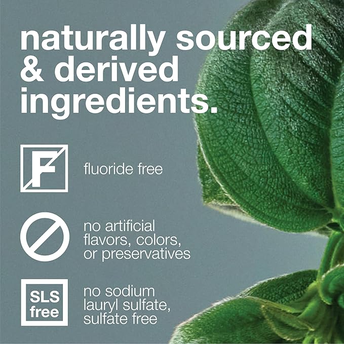 Davids Hydroxi Fluoride Free Nano Hydroxyapatite Toothpaste for Remineralizing, Sensitive Support, Whitening, Antiplaque, SLS Free, Natural Peppermint, 5.25oz, Made in USA (3 Pack)
