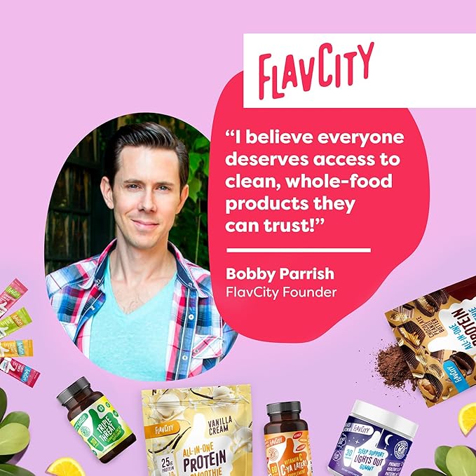 FlavCity All in One Protein Shake Powder, Butter Coffee - 55mg Caffeine + Collagen Peptides, Reishi & Cordyceps - Focus, Skin, Hair & Joint Support - 100% Grass Fed Whey, 20 Servings