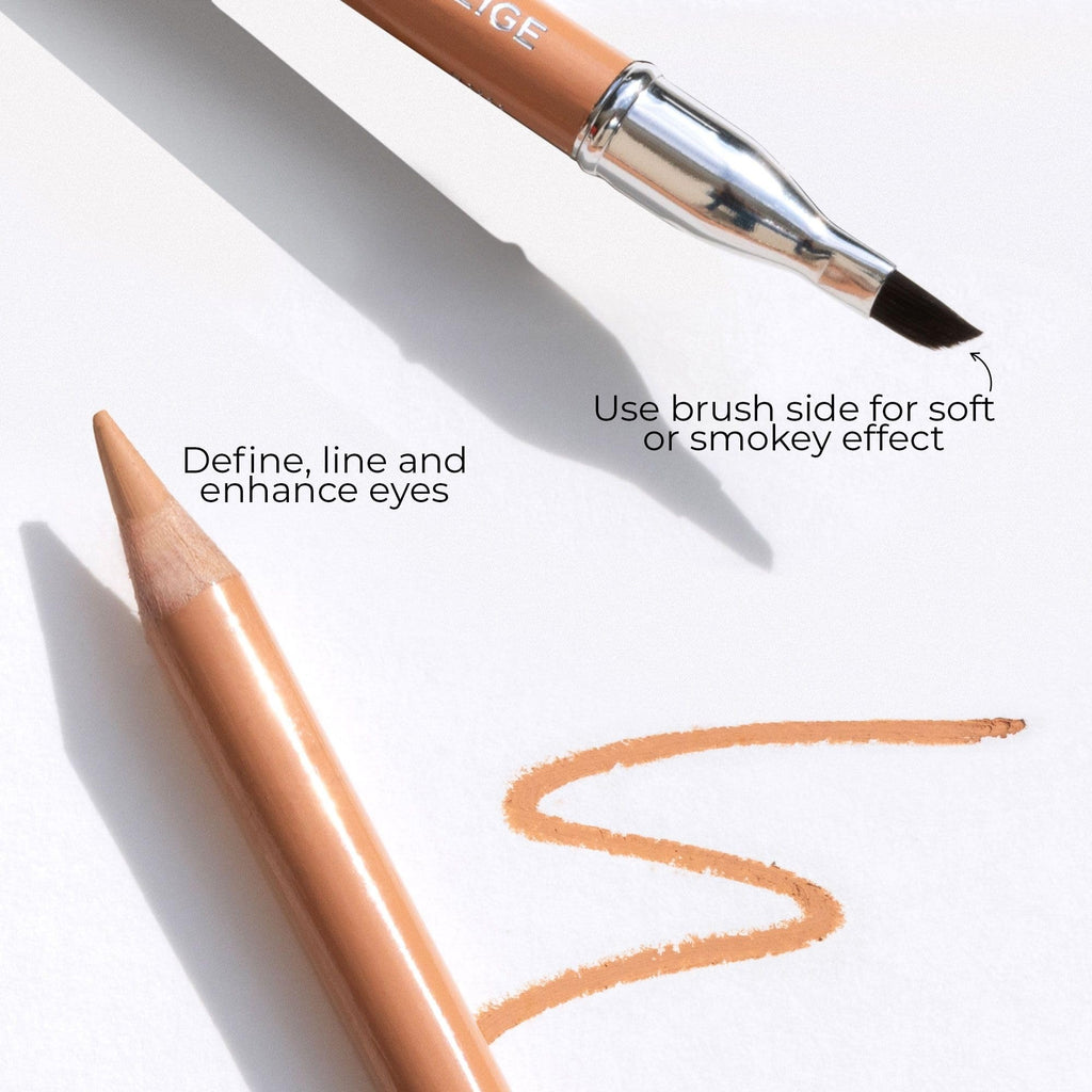 FITGLOW Beauty Vegan Eyeliner Pencil, Brightening Beige, 1.1g