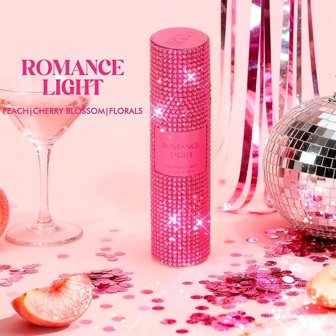 Body Spray for Women, Romance Light, Pink Bling Fragrance Mist, 3.4 fl oz