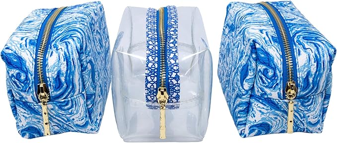 Lilly Pulitzer 4 Piece Travel Toiletry Bag Set, The Hottest Spot