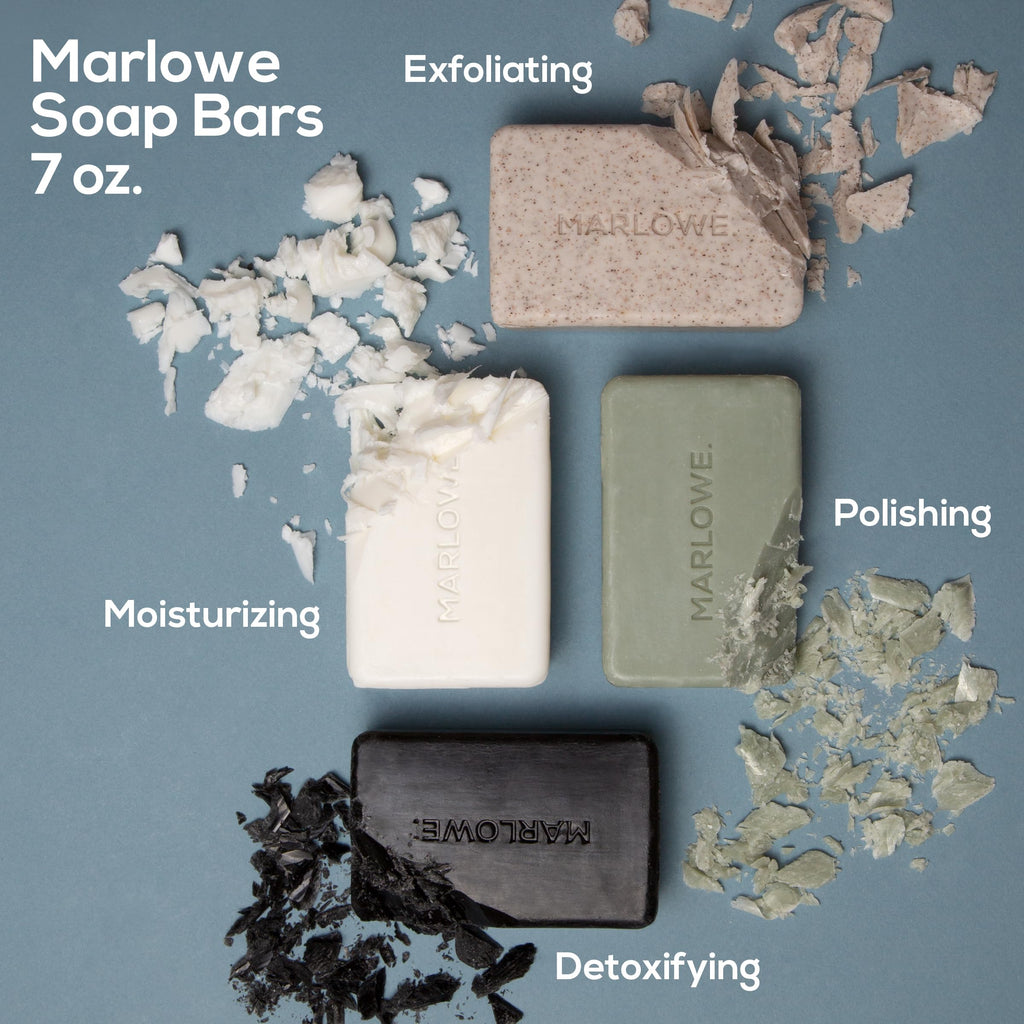 MARLOWE. Bar Soap for Men, Moisturizing Body Soap,Sage + Fir, 7 oz(12 Bars)
