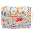 PAZIMIIK Quilted Makeup Bag Large Travel Zipper Soft Cosmetic Pouch for Women Girls Make Up,Little Bunny
