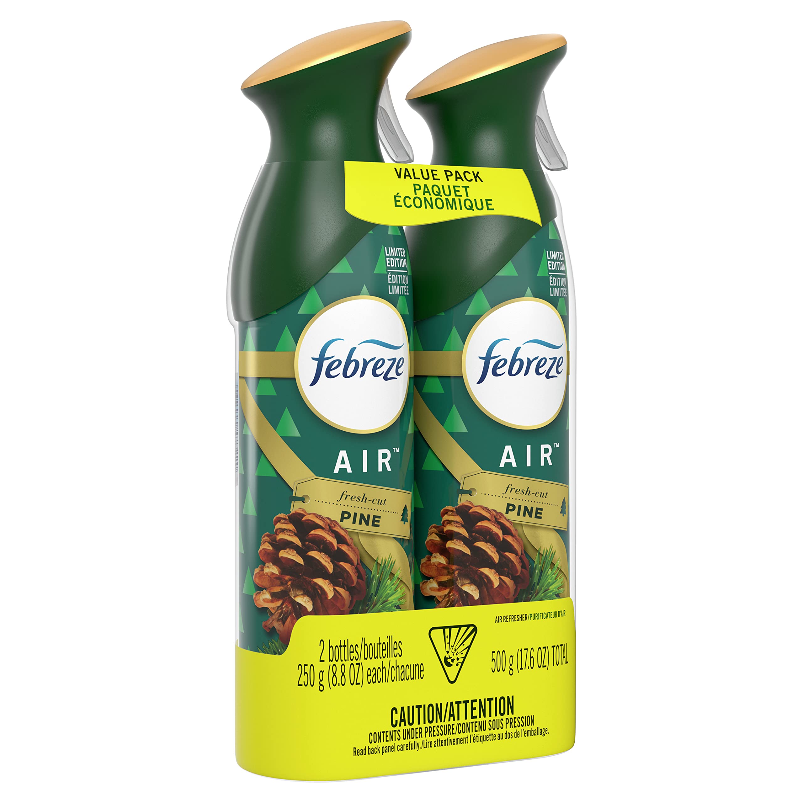 Air febreze Spray Fresh Cut Pine, Holiday Collection, 8.8 Ounces (2 Pack)