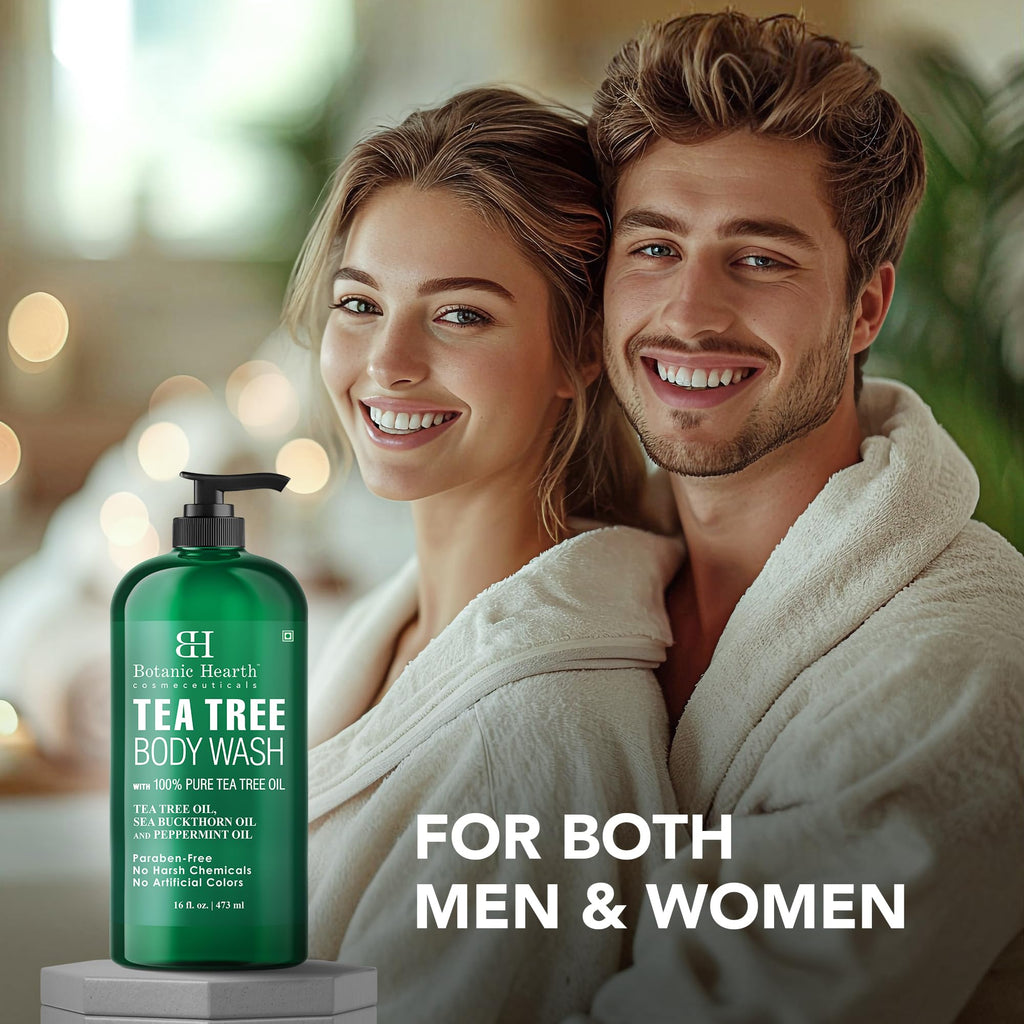 Botanic Hearth Tea Tree Body Wash With 100% Tea Tree Oil - 16 Fl oz