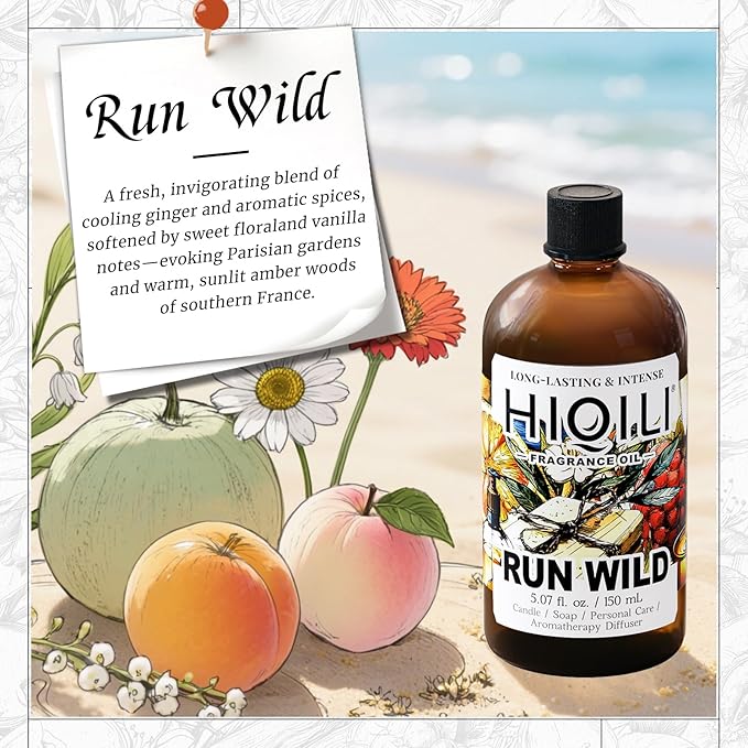 HIQILI Run Wild Fragrance Oil for Candle, Soap & Diffuser