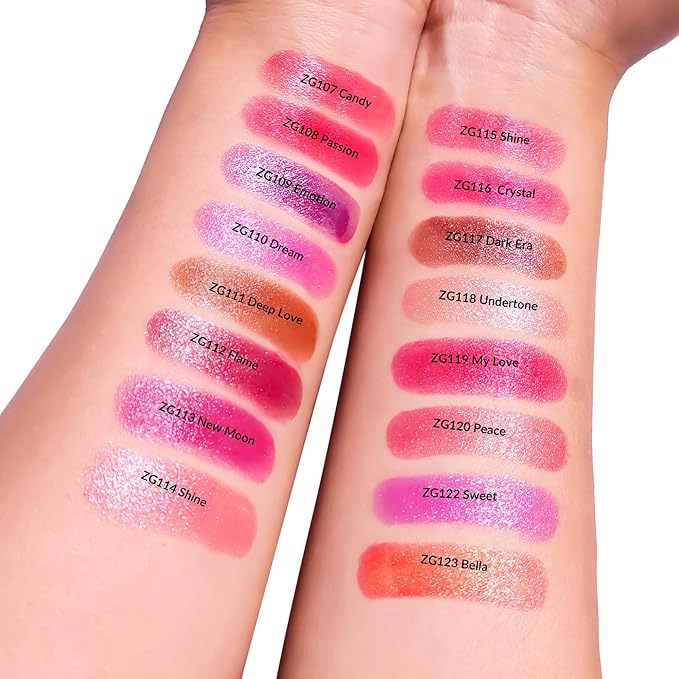 Depuplum Purple Lipstick Moisturizing for Women Shimmer Tinted Lip Balm Hydrate Nourish Lip Gloss Vegan& Cruelty Free Lip Makeup, ZG122 Sweet