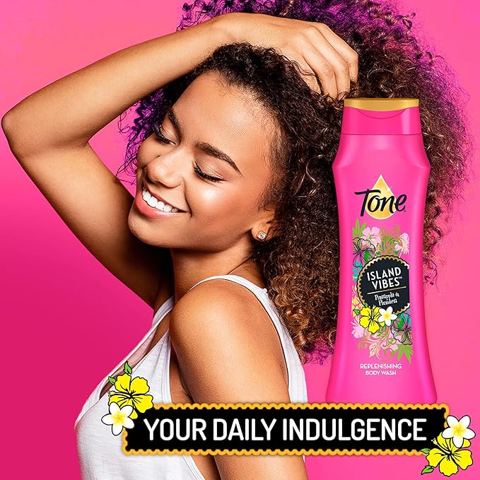 Tone Body Wash, Island Vibes, 16 Fl Oz, 6-Pack