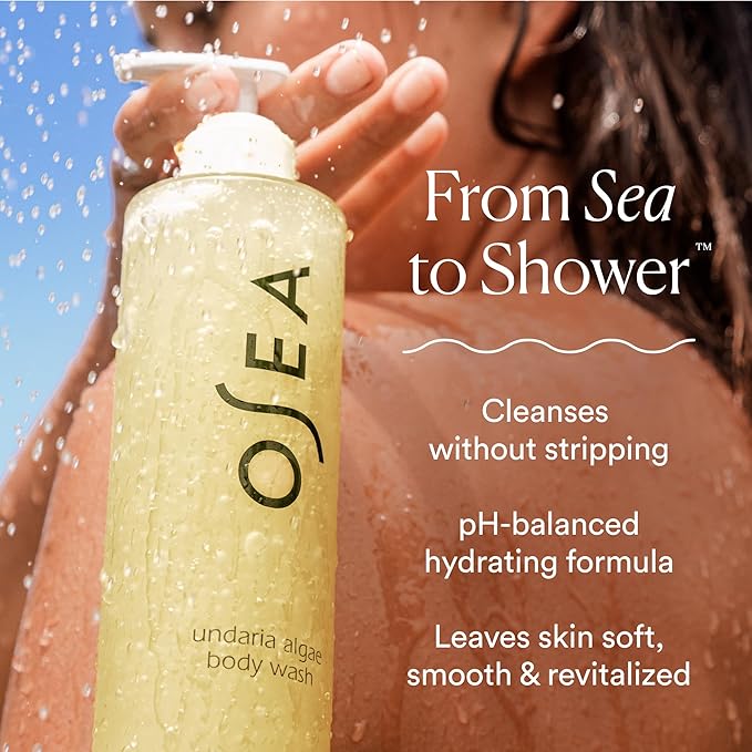 OSEA Undaria Algae™ Body Wash, pH Balanced Cleanser, Citrus Scent, 8 oz
