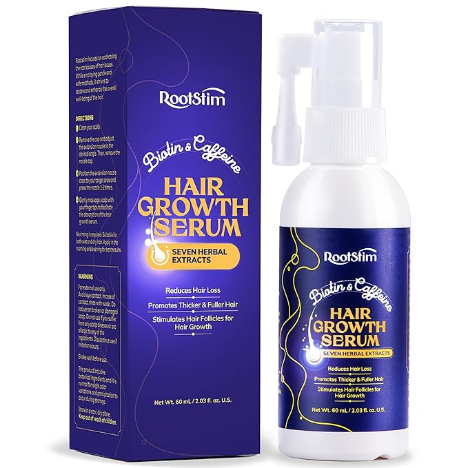 Hair Growth Serum, Rice Water & Biotin & Caffeine, Hair Oils for hair growth