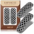 Kanprincess Sparkly Barrettes 2-Pack, Rhinestone Hair Clips for Women