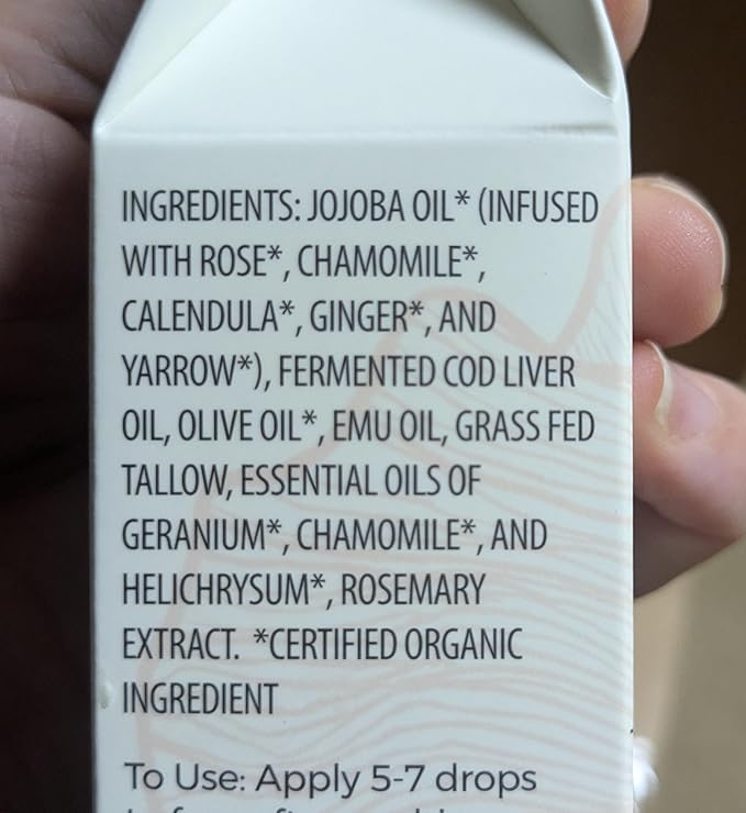 Hearth & Homestead Serum - Nectar Natural Retinol - Fermented Cod Liver Oil, Grass-Fed Tallow & Emu Oil - Nutrient-Rich Facial Oil for Smooth, Healthy Skin – 1 fl oz
