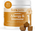 Fera Pets Dog Allergy & Immune Support with Turkey Tail Mushroom, 90 Chews