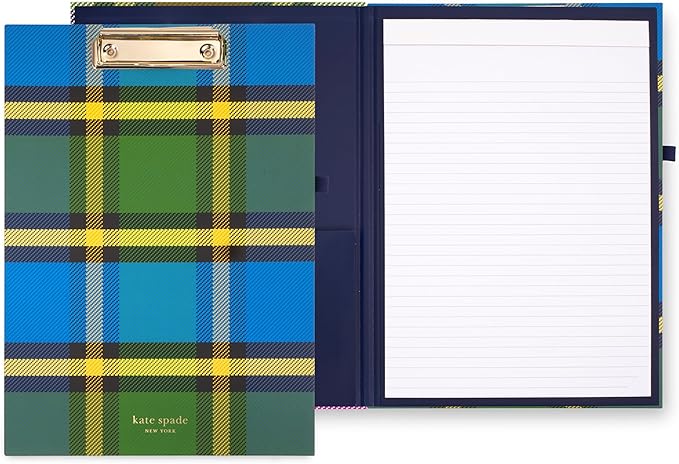 kate spade new york Clipboard Folio, Grand Plaid Duo