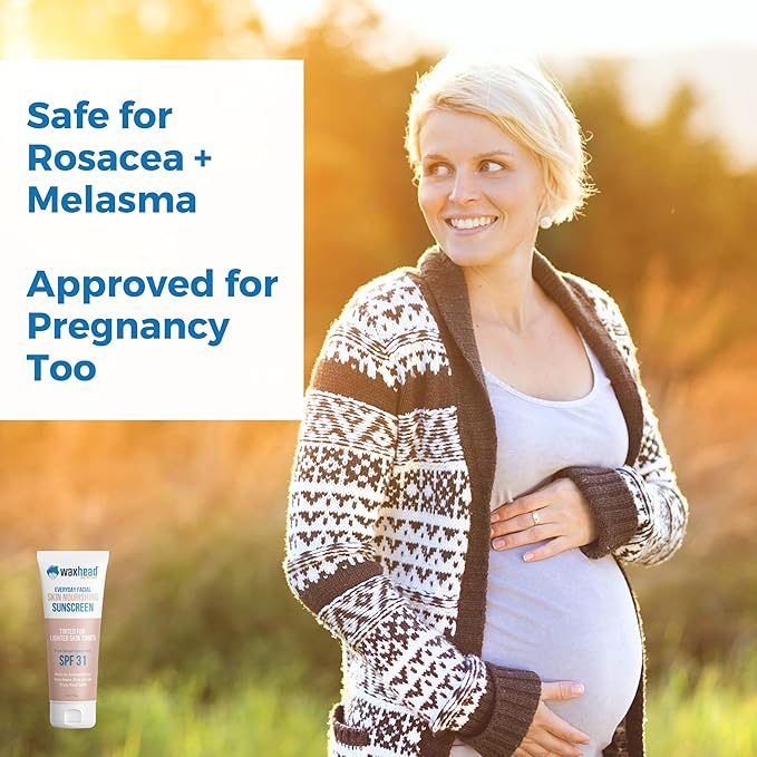 Tinted Mineral Sunscreen for Face SPF 31, Zinc Oxide Sensitive Skin - Light