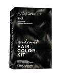 Madison Reed Radiant Hair Color Kit - 4NA Darkest Ash Brown with Cool Smoky Undertones (Messina Brown), Permanent Hair Dye, Superior Gray Coverage & Dimensional Color | PPD-Free & Ammonia-Free, 1 Pack