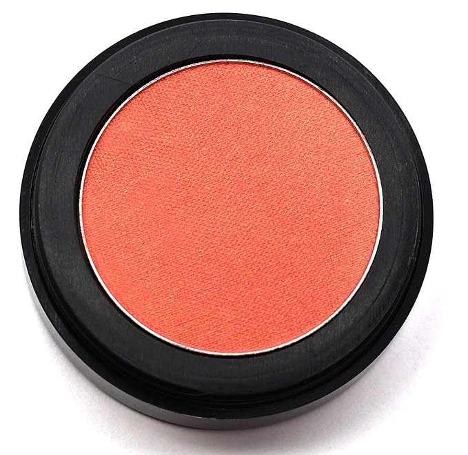 Pure Ziva Dusty Coral Peach Pink Orange Sunkissed Shimmering Shimmer Pressed Powder Single Eyeshadow; Talc, Paraben & Cruelty Free