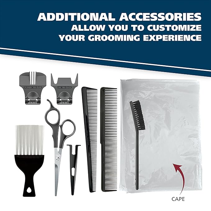 Wahl Clipper USA Color Pro Corded Haircutting Kit with Color Guide Combs