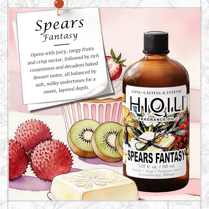 HIQILI Spears Fantasy Fragrance Oil for Home Diffusers, Candle & Soap