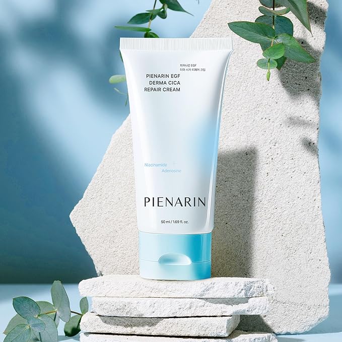 PIENARIN Korean EGF Derma Cica Repair Cream – Anti-Aging Facial Moisturizer for Damaged Barrier, Sensitive & Redness-Prone Skin | Daily Hydrating Face Lotion for Dry, Irritated Skin (1.69 fl. oz.)