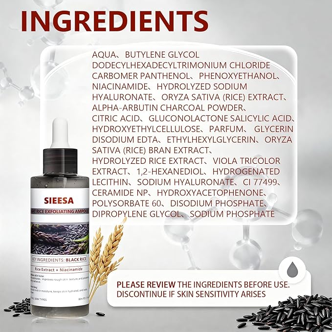 Peel Shot Glow Black Rice Peeling Ampoule, 80ML/2.71 Fl Oz