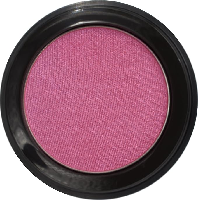Pure Ziva Fuchsia Rose Deep Pink Red Shimmer Opaque Pressed Powder Single Vegan Eyeshadow; Talc, Paraben & Cruelty Free