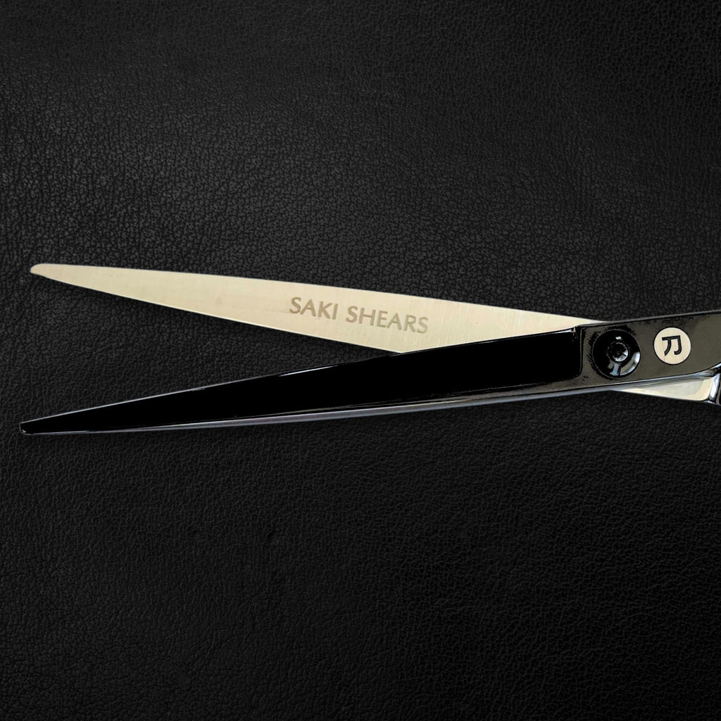 Saki Shears Katana Hair Cutting Scissors for Professionals - Japanese Hair Shears with Black Finish