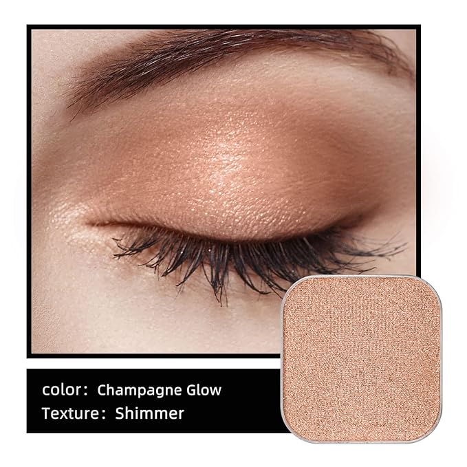 Fillwie Champagne Shimmer Eyeshadow Single Refill Pan - Champagne Gold