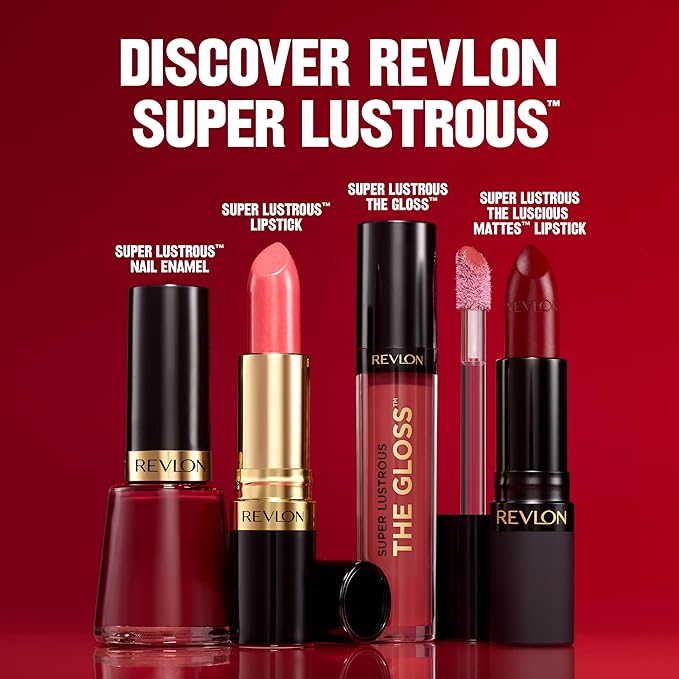 REVLON Super Lustrous Lip Gloss, Non-Sticky, Hydrating, High Shine Finish, 205 Snow Pink, 0.13 oz (Pack of 2)