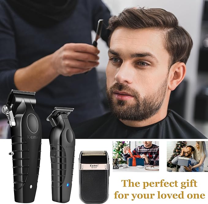KEMEI Professional Hair Clippers Hair Trimmer Eletric Shaver Set for Men