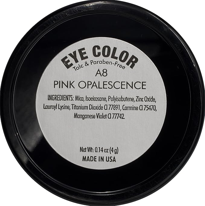 Pure Ziva Purple Pink Opalescence Shimmering Mauve Opaque Pressed Powder Single Eyeshadow; Talc, Paraben & Cruelty Free