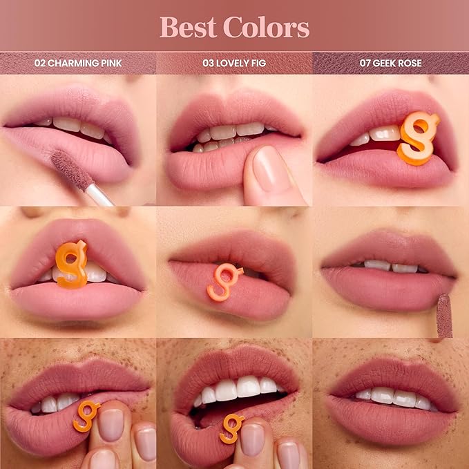 COLORGRAM NUDE BLUR TINT 02 CHARMING PINK | Soft Velvet Matte Lip Stain & Cheek Tint | Lightweight Blurring Tint for a Smooth & Airbrushed Finish | 24H Hydration, Long-Lasting & Non-Sticky Formula