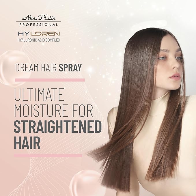 Mon Platin Professional Mon Platin Dream Hair Blow Dry Heat Protection Spray for Straightened Hair -Ultimate Hair Control with Anti-Frizz Formula, BLOND MASK Hyaluronic Acid Complex, Gloss Shine