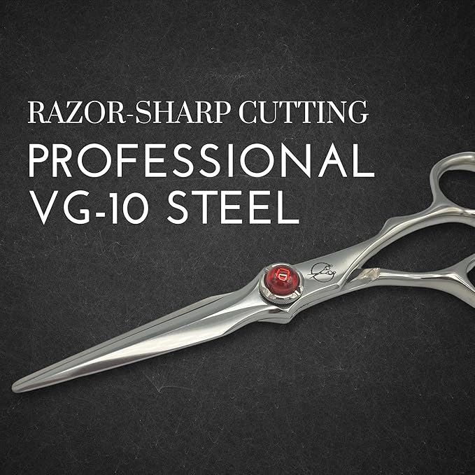 Shihan Shears Red Moon - 6" Pro Hair Cutting Scissors (Hair Cutting Scissors)