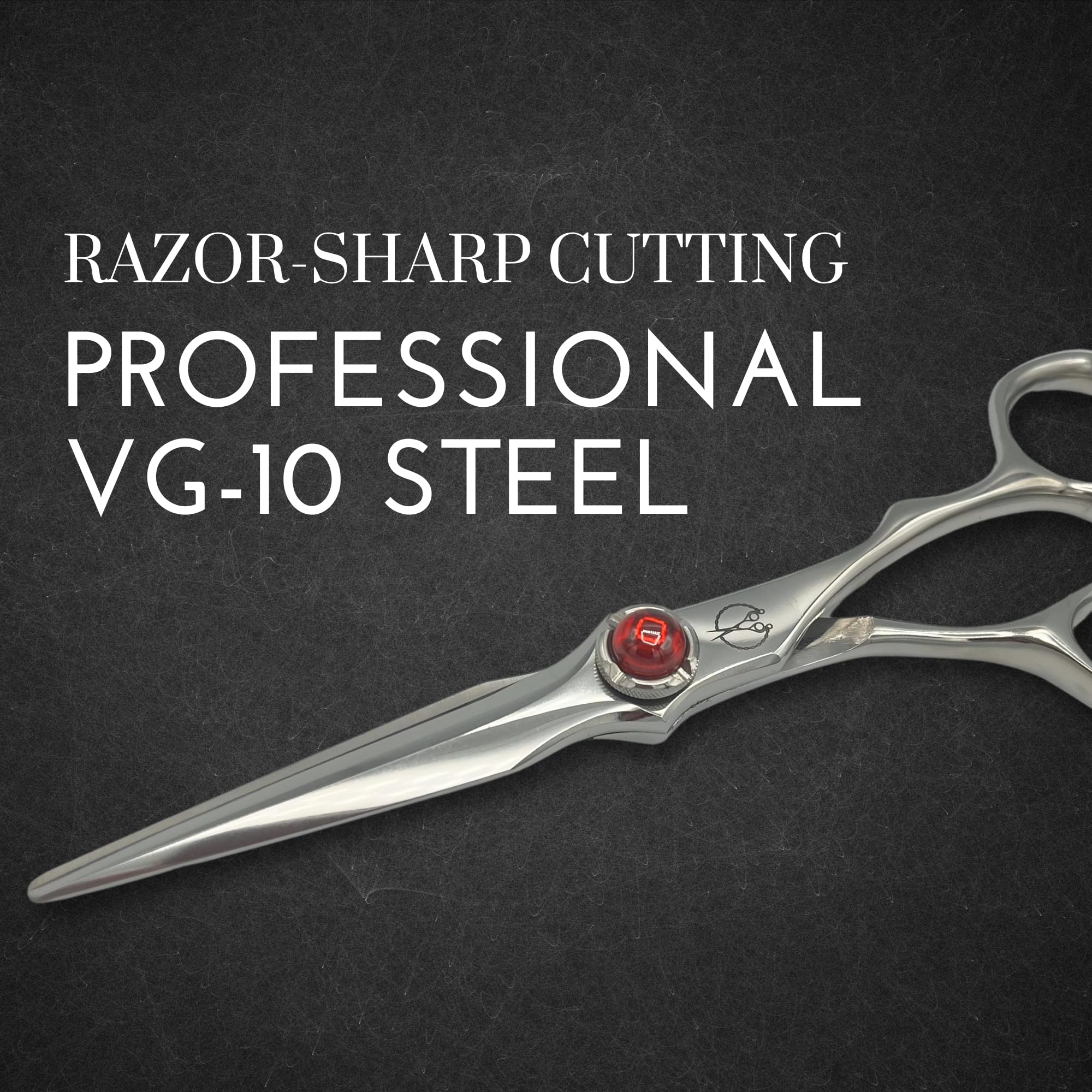 Shihan Shears Red Moon - 6" Pro Hair Cutting Scissors (Hair Cutting Scissors)