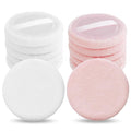 Sibba 12 PCS Blush Loose Powder Make Up Puff Face Setting Body Makeup Soft Velour Sponge Cosmetic Make Up Mini Portable Finger Applicator Holder Small Fluffy Highlighter Facial Cosmetic Cushion
