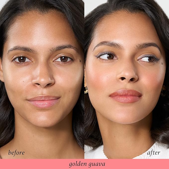 Julep Skip The Brush Cream to Powder Blush Stick - Golden Guava - 2-in-1 Cream Blush and Lip Color Stick - Blendable, Buildable Cheek Formula, No Brush Required, Cruelty-Free, For All Skin Types