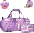 Vogewood 5 Year Old Girl Birthday Gift, Kids Initial Glitter Travel Bag