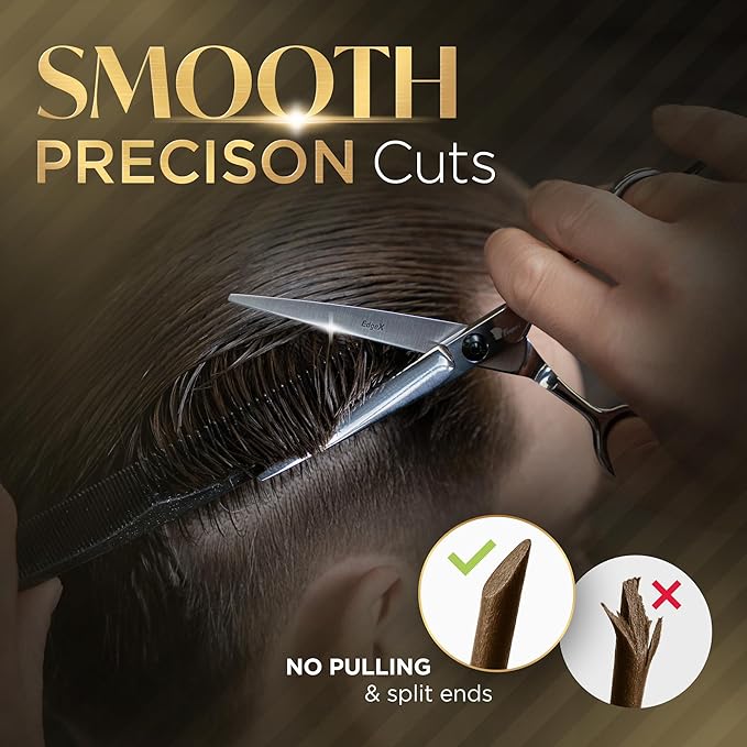 Fagaci Professional Hair Cutting Scissors 6 Inch, Razor Sharp