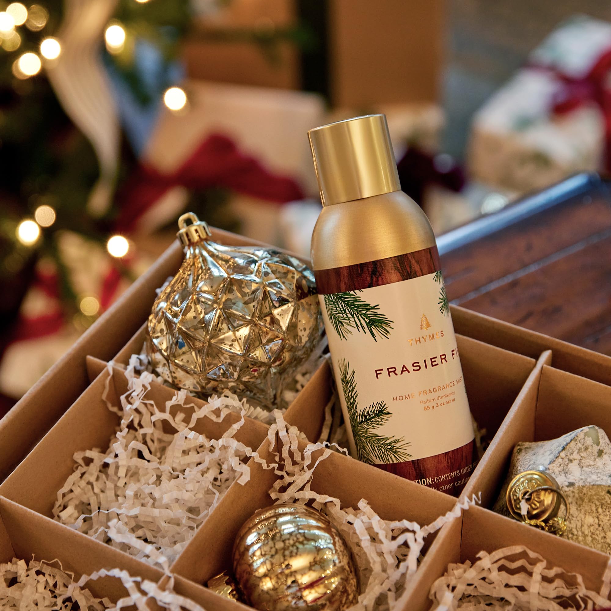 Thymes Home Fragrance Mist – Room Air Fresheners for Home Long Lasting – Air Freshener Spray – Pine Room Spray with Notes of Crisp Siberian Fir Needles, Cedarwood & Sandalwood (Frasier Fir, 3 oz)
