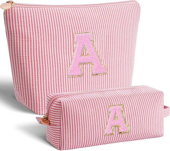 Btffitting Gifts for Teen Girls Women - Birthday Gifts for 10 11 12 13 14 15 16 17 18 Years Old Girl,Makeup Bag Cosmetic Bag,Teacher Gift Trendy Stuff Toiletry Bag - Peach,A